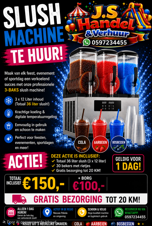 Slush machine 3x12 liter